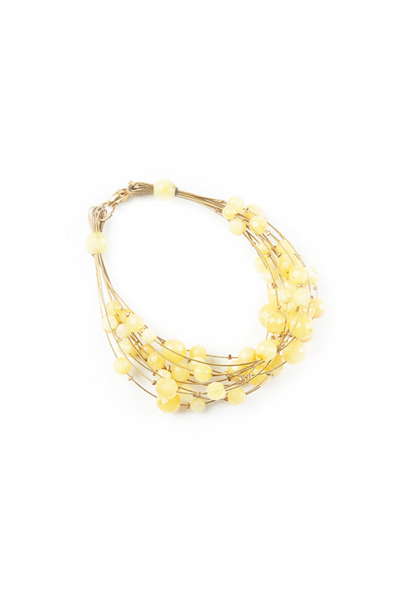 Sunrise Natural Amber Bead Bracelet 1