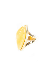 Triangle Yellow Amber Ring 1