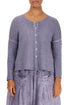 Washed Effect Purple Cardigan 1